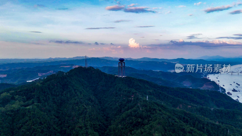 广西梧州白云山景区航拍图