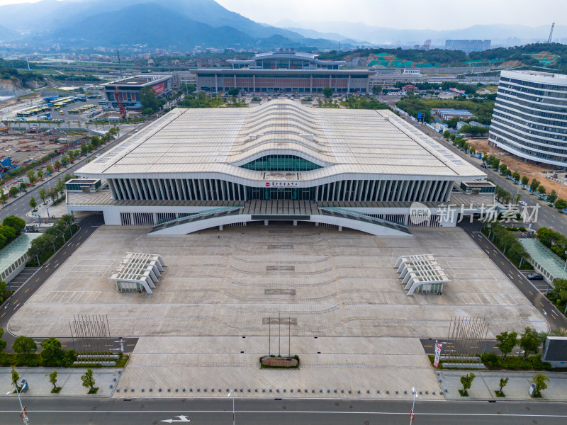 莆田会展中心周边建筑航拍图