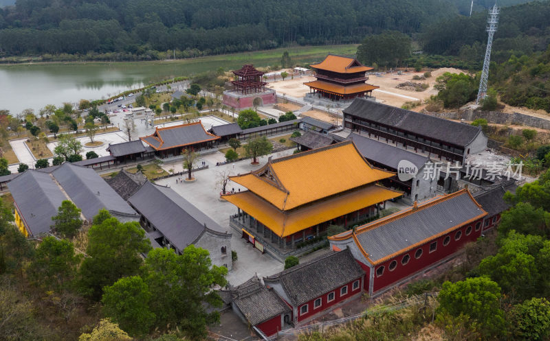 航拍增城万寿禅寺