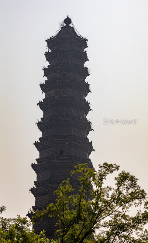 河南开封铁塔公园景点景观