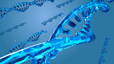 蓝色DNA 染色体