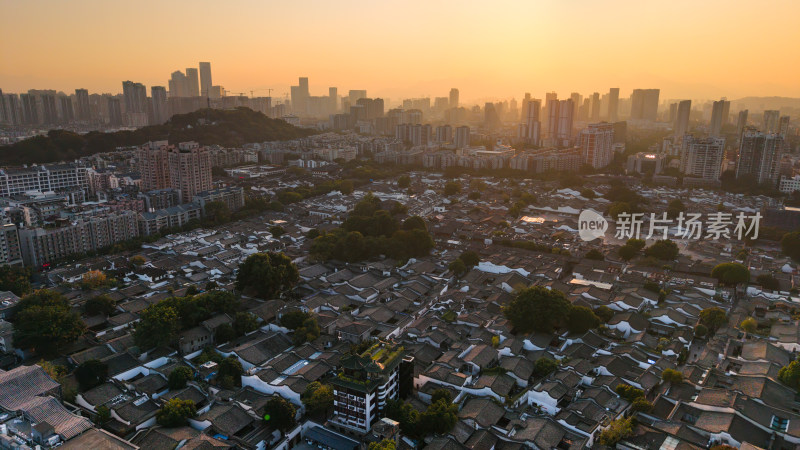 福州三坊七巷古城夕照