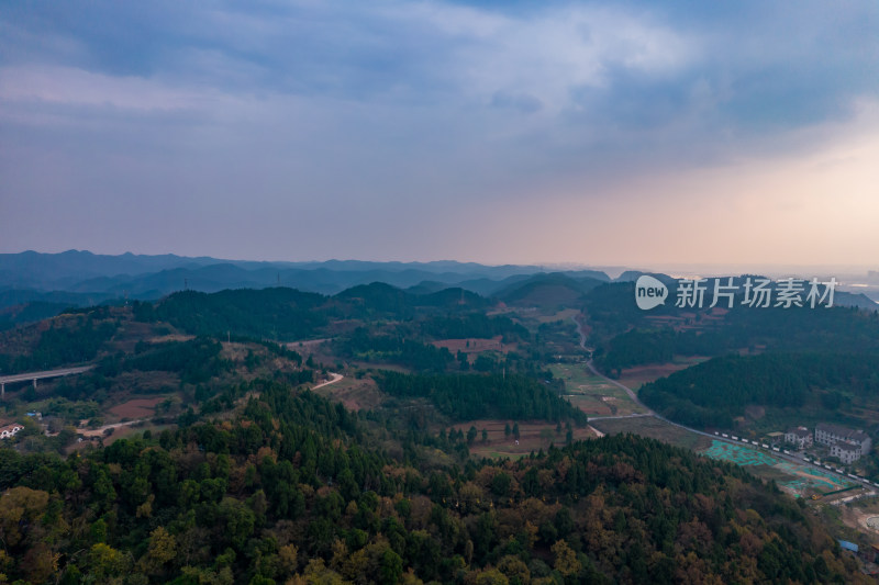 四川遂宁灵泉寺航拍摄影图