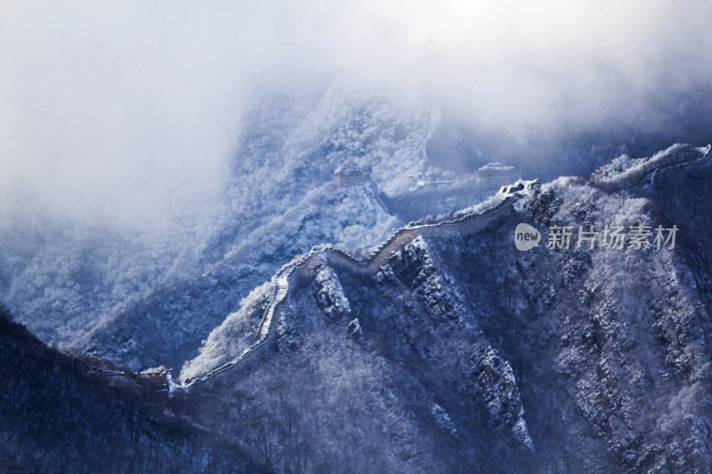 长成雪后冬季风光