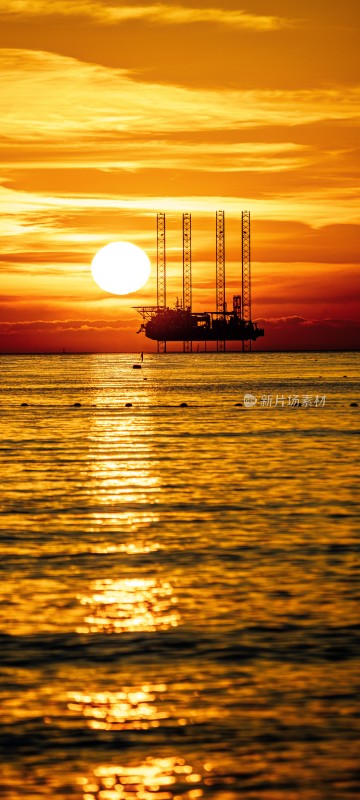 海上日落天空美景