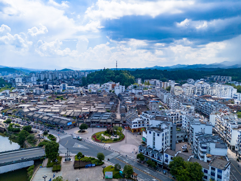 福建泰宁古城航拍图