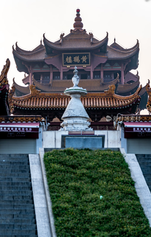 湖北武汉武昌京广铁路黄鹤楼白云阁