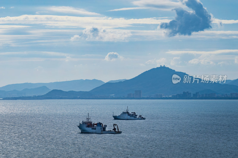 海南省三亚市天涯区三亚湾沿海风光航拍