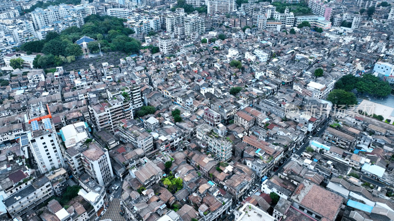 广东江门城市建筑风光航拍摄影照片