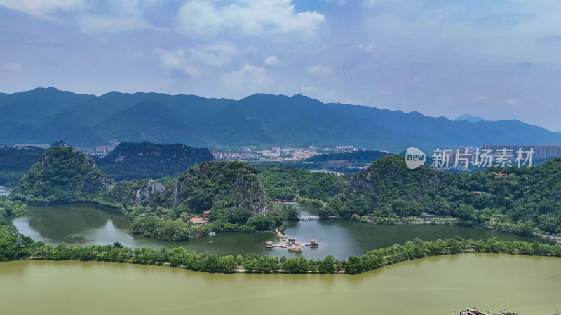 肇庆七星山5A景区航拍图