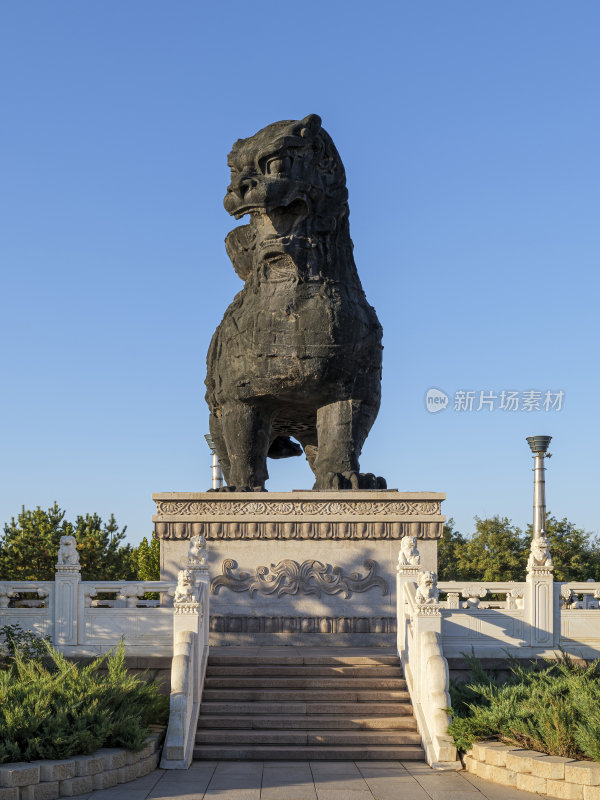 河北省沧州市狮城公园沧州铁狮子