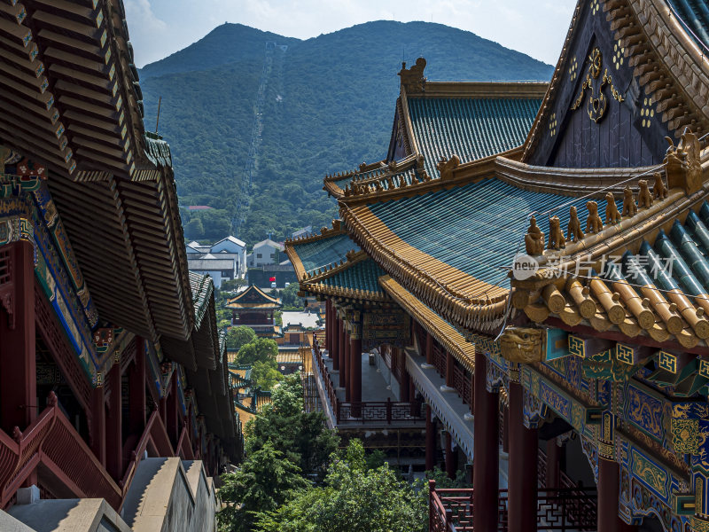 浙江舟山普陀山宝陀讲寺风光