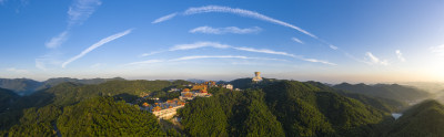 绍兴会稽山兜率天宫与龙华寺建筑风光