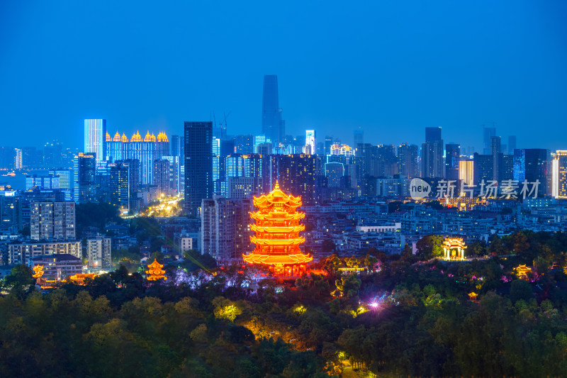 武汉黄鹤楼夜景