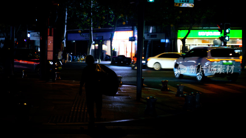 成都夜晚街景人文市井生活城市烟火气玉林路