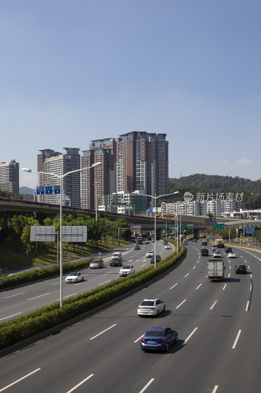 笔架山看深圳市区