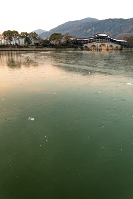 无锡长广溪石塘桥景点景观