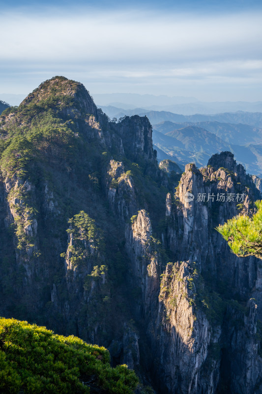 安徽黄山风景区自然风光