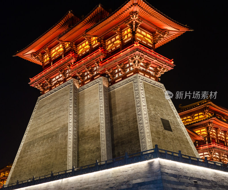 隋唐洛阳城，应天门国家遗址公园夜景