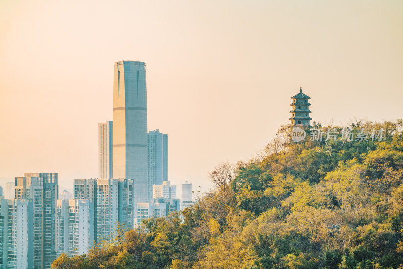 柳州城市天际线-高楼与塔-DSC04859-HDR