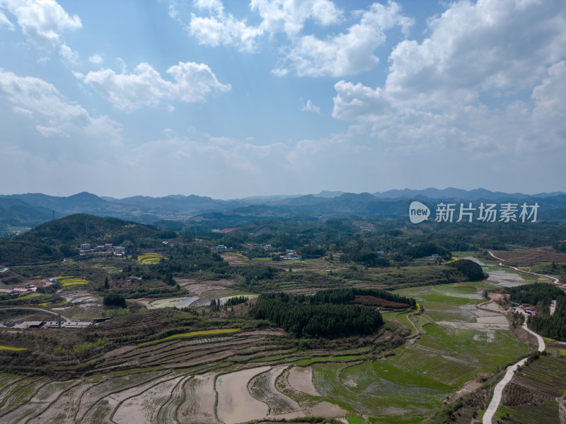 自然风光丘陵山川农业农田