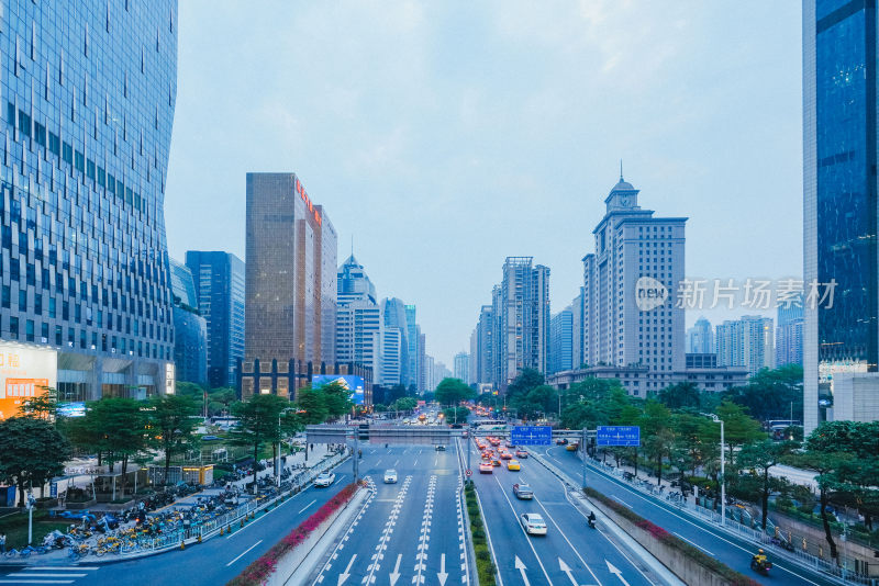 广州城市高楼大厦景观