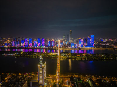 湖南长沙城市夜景