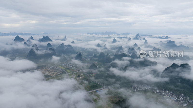 桂林群山云海