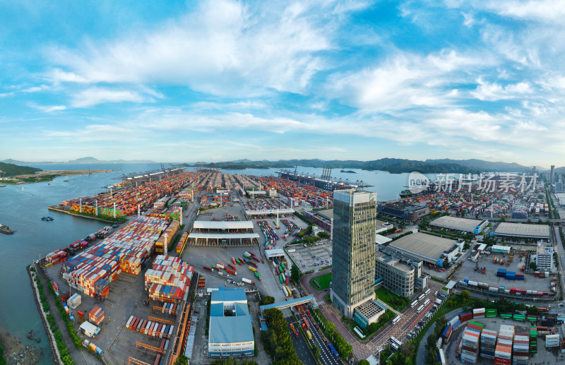 深圳市盐田区盐田港国际集装箱码头航拍