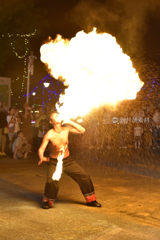 民间关于火的表演