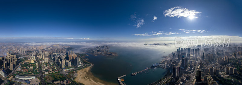 湛江海景夜景城景大范围高端城市宣传图