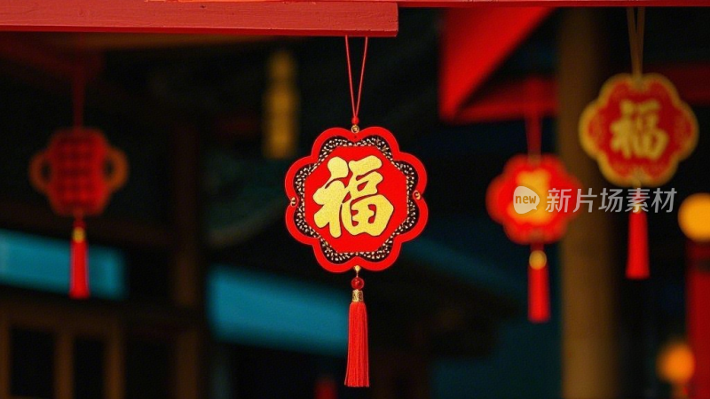 新年春节灯笼中国结福饰品挂件