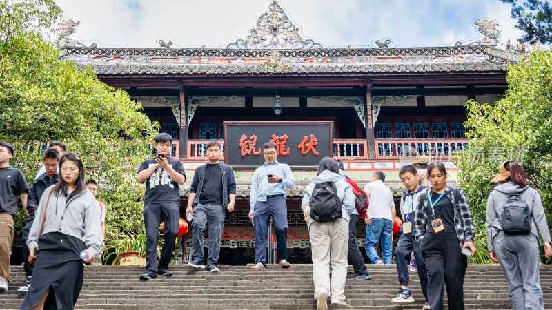 四川都江堰景区旅游综合场景