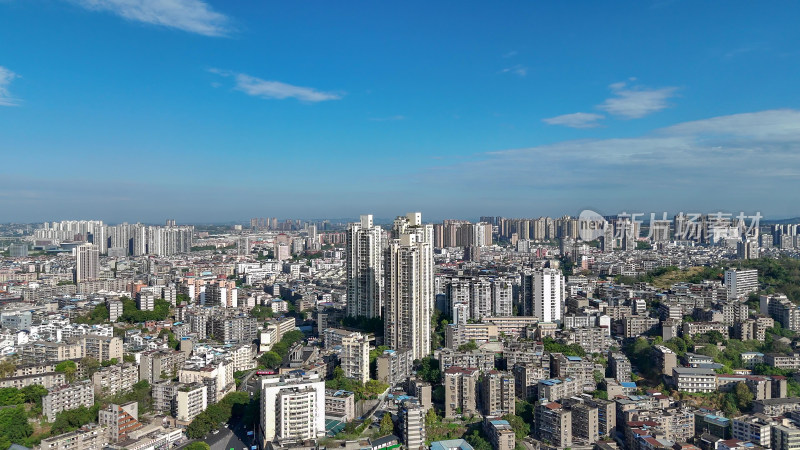 四川泸州城市建设泸州大景航拍