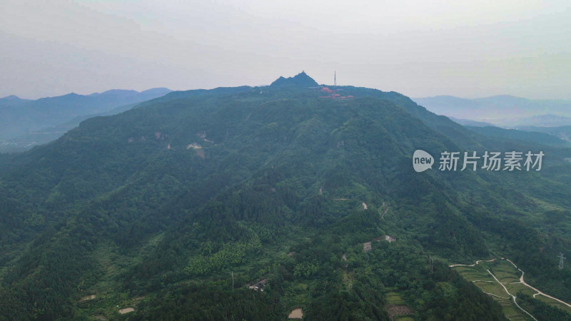 湖南靖州飞山4A景区航拍