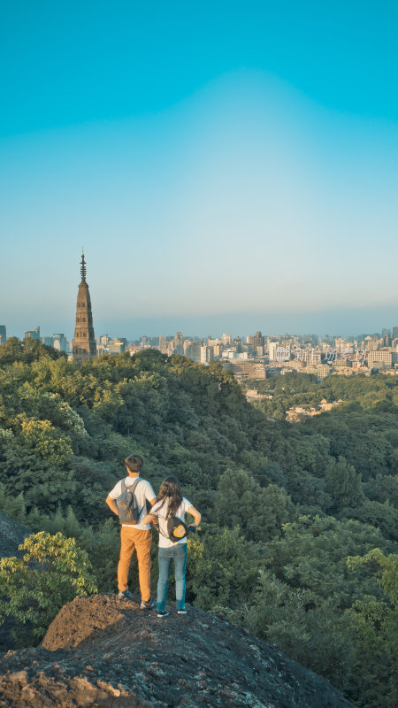 杭州西湖宝石山风景区