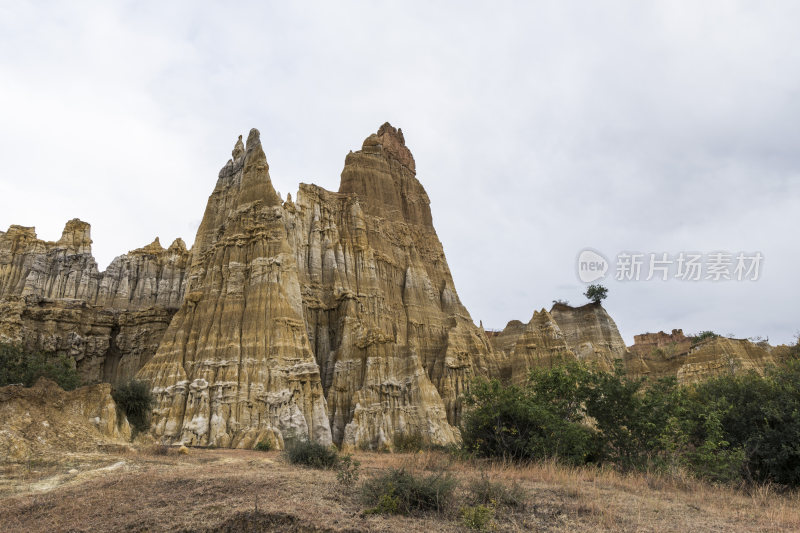 壮观的土林自然地貌全景