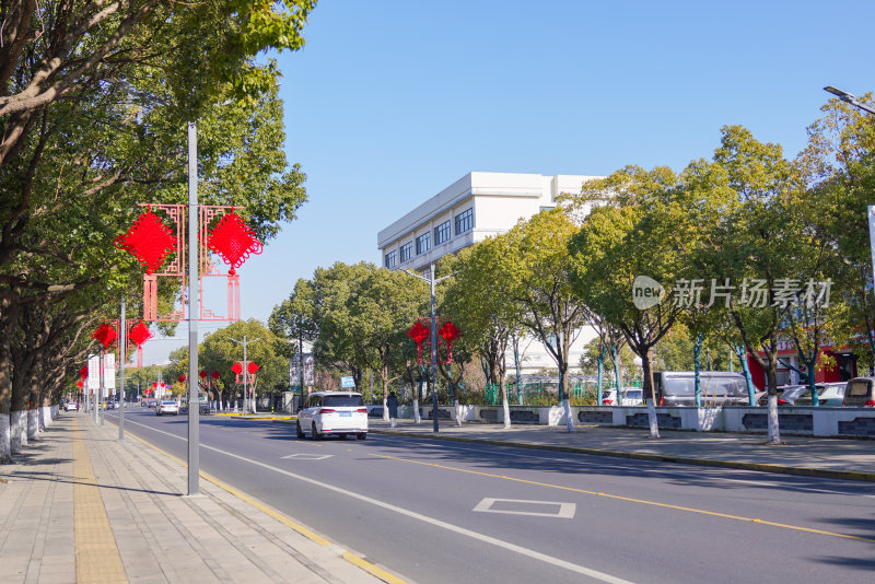 城市里的新春氛围