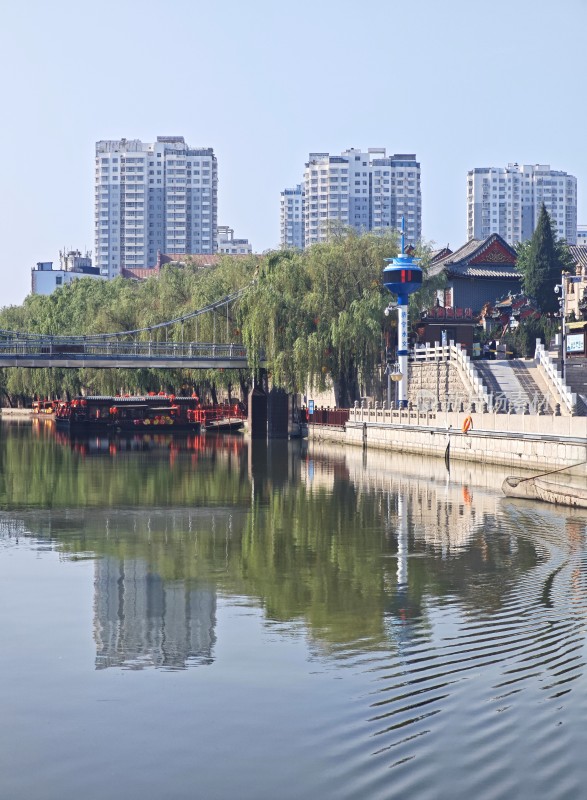 山东济宁古运河东大寺竹竿巷景观