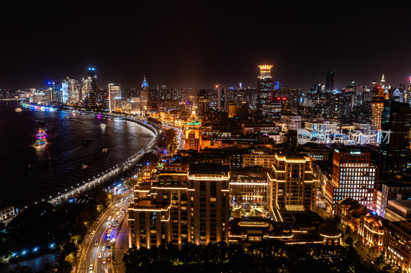 上海外滩城市夜景