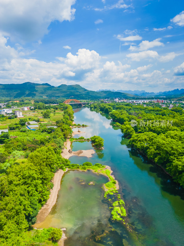 广西桂林漓江夏季风光