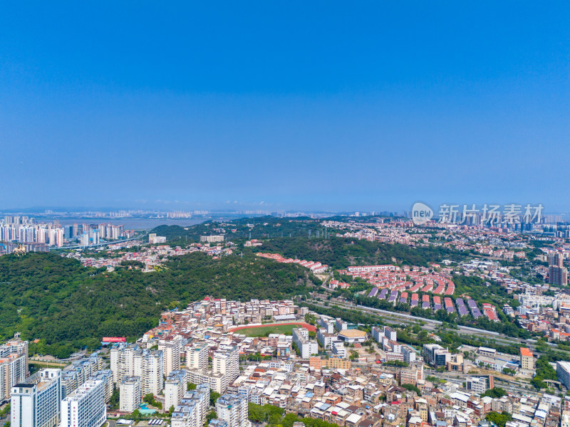 福建泉州城市风光建筑航拍图