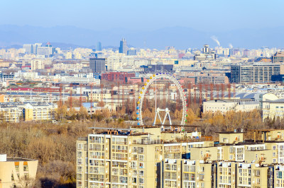 北京城市建筑群风光