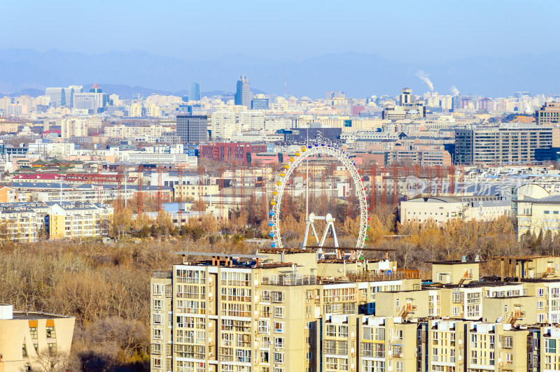 北京城市建筑群风光