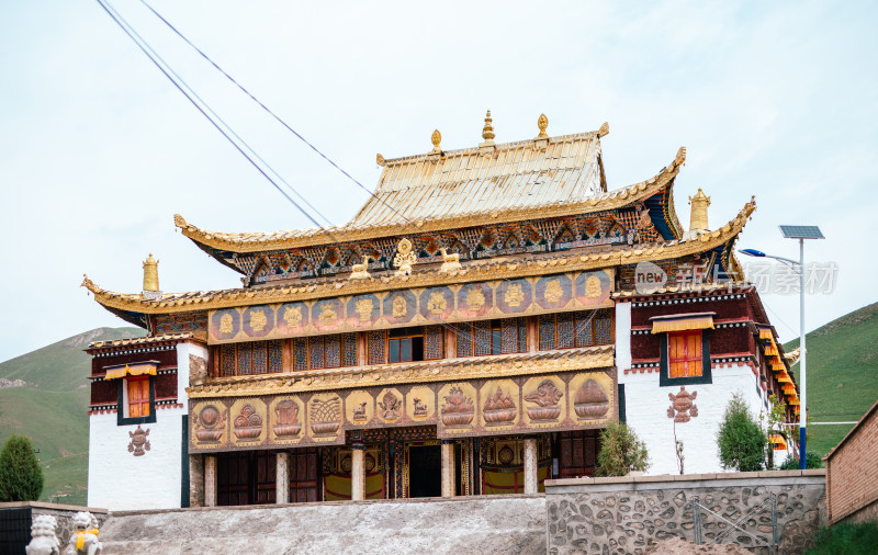 青海祁连县阿柔大寺景观