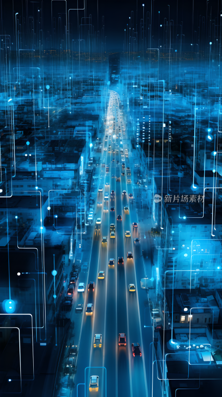 未来城市物联网车联网城市数据信息可视化