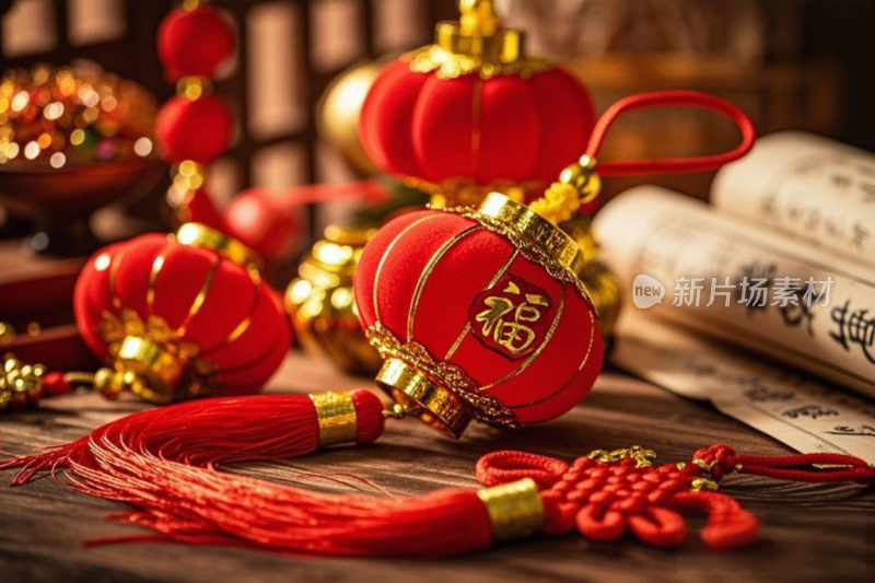 新年春节灯笼中国结福饰品挂件
