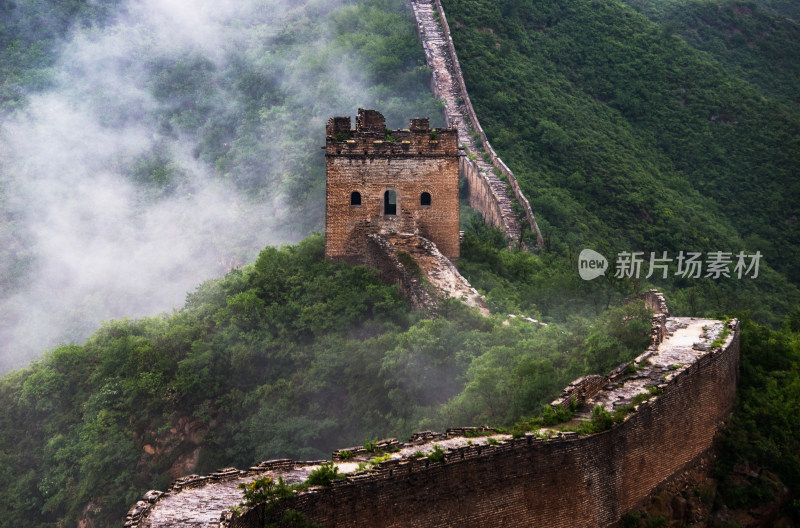 中国长城宣传图大气风光日出日落