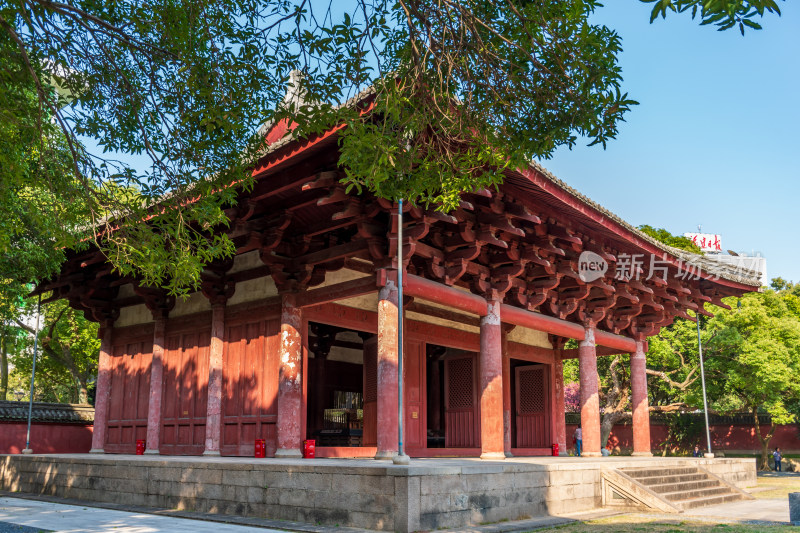 古色古香的福州华林寺传统中式建筑