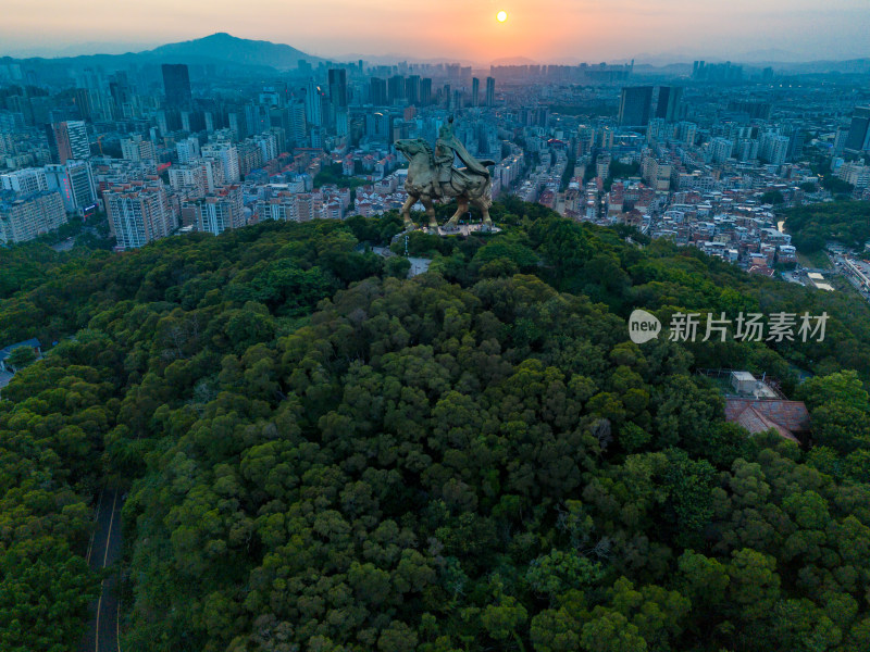 泉州城市建设绿化航拍图